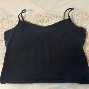 Vintage Crop Top by MODA International ( Sold by VictoriasSecret) Size L Black